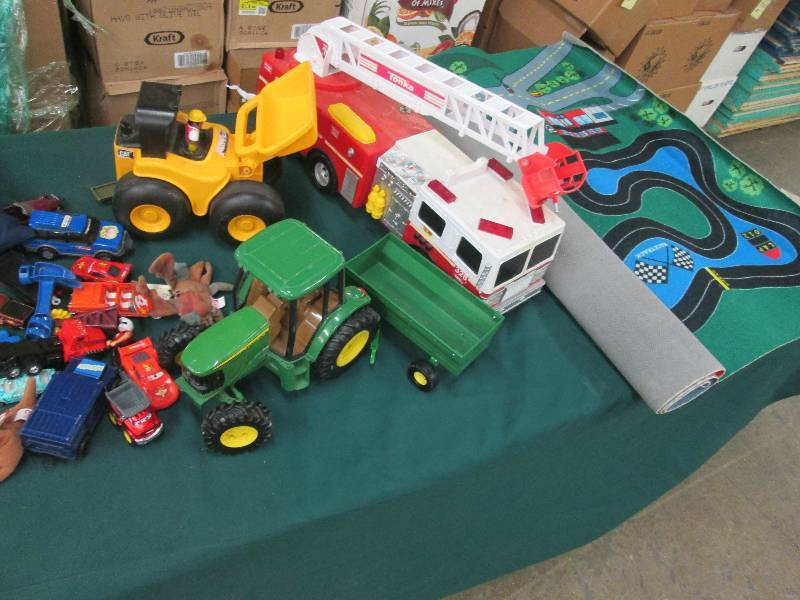 Playmat, Tonka Fire Truck, John Dee...