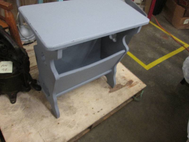 Grey Painted Magazine RackAccent t...