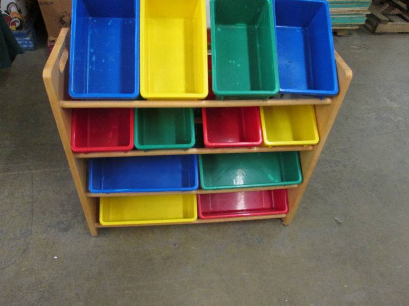 Primary Colored Storage Bin Unit...
