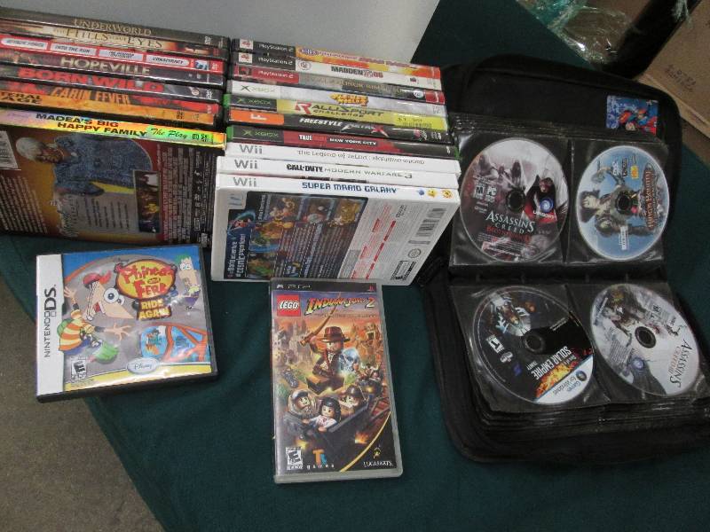 Mixed Lot of DVD Movies, PS2WiiXb...