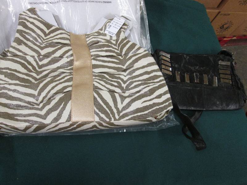Gold Toned Christopher & Banks Bag ...