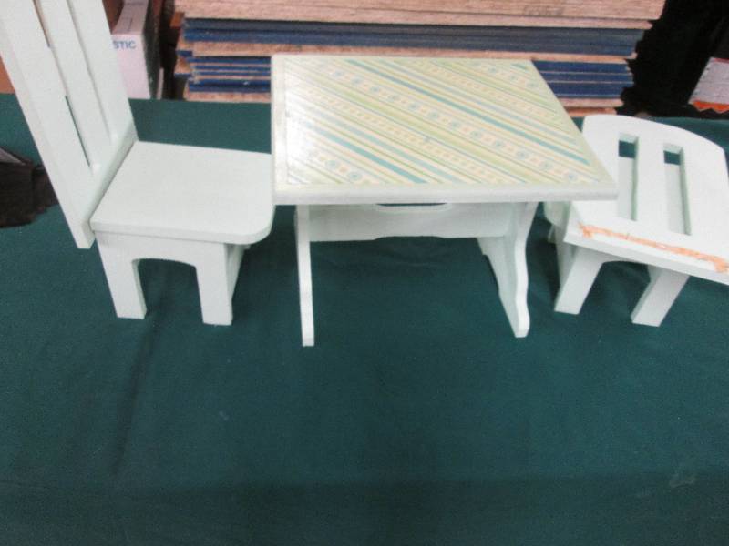 Doll Table & Chairs- needs repair...
