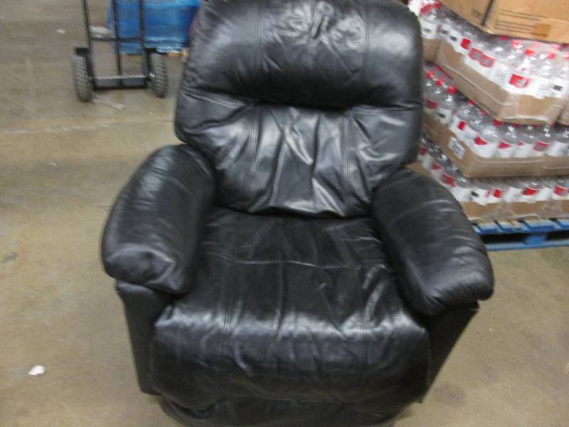 Black Leather Recliner, very comfo...