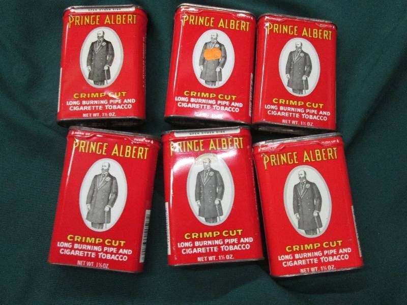 6 Prince Albert Tobacco Tins...