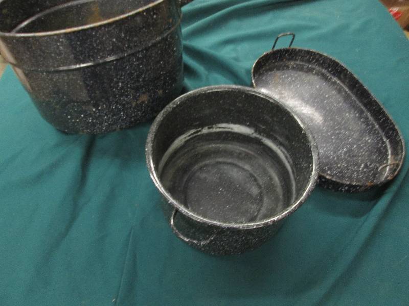 Lot of 3 Enamelware Items...