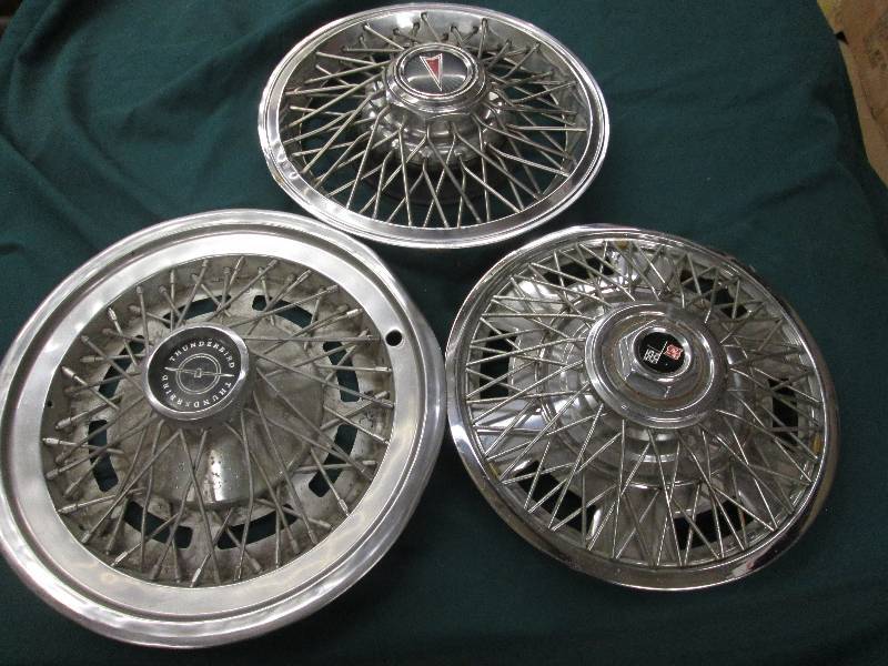 Lot of 3 Wheel Covers Thunderbird,...