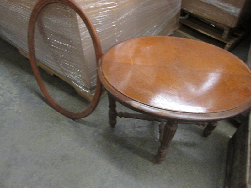 Oval Wooden Frame, Oval Accent Tabl...