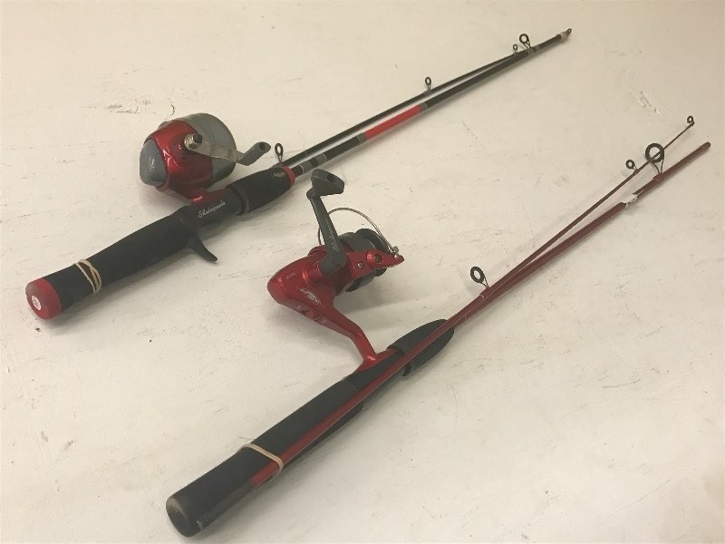 lot 21 image: (1) 56 Two-Piece Rod With Reel & ...
