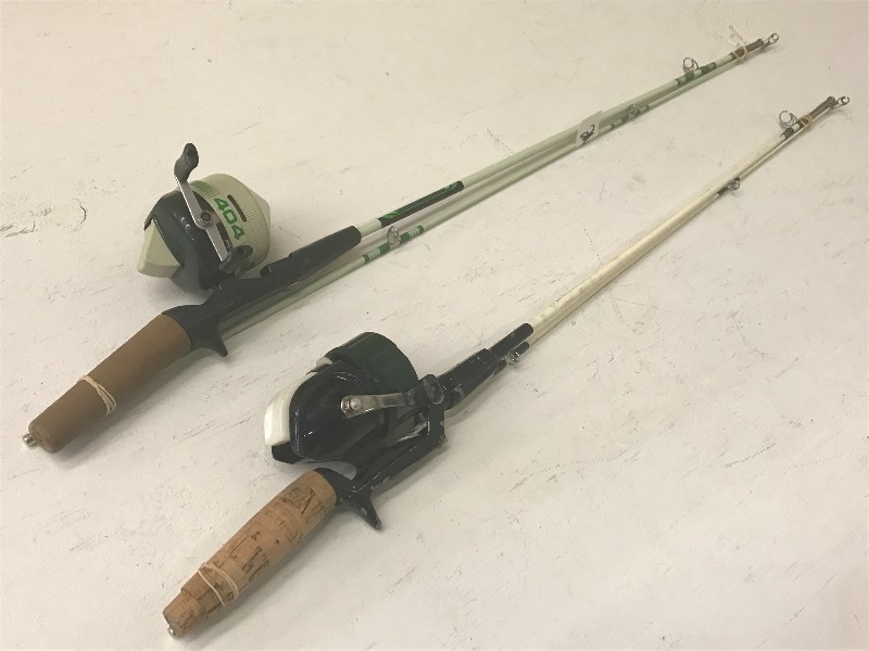 lot 26 image: (2) Vintage 56 Two-Piece Rods Wit...