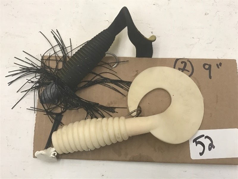 lot 52 image: (2) 9 Weighted Muskie Lures ...