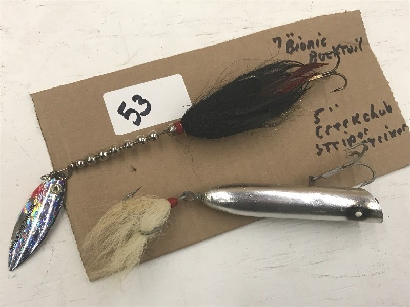 lot 53 image: (1) 7 Bionic Bucktail & (1) 5 Cre...