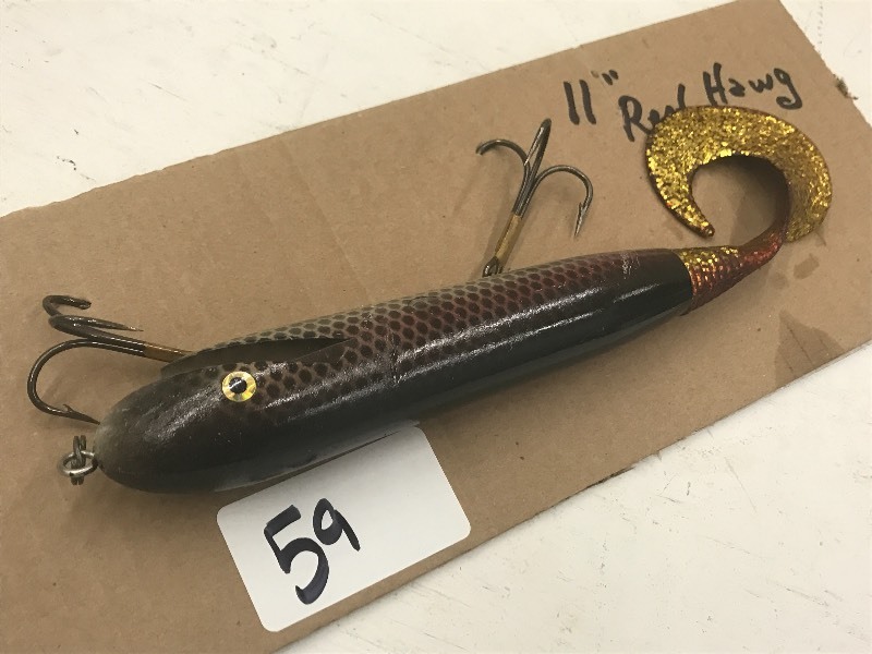 lot 59 image: 11 Reef Hawg Muskie Lure ...
