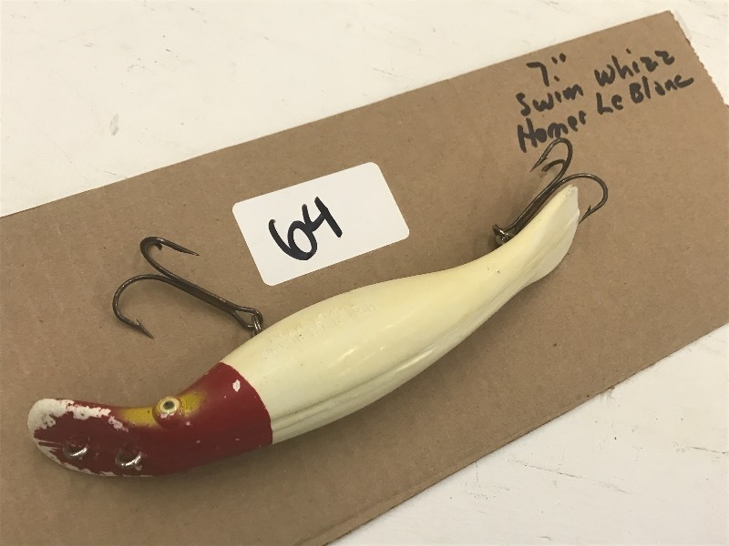 lot 64 image: 7 Swim Whizz Homer Le Blanc Muskie...