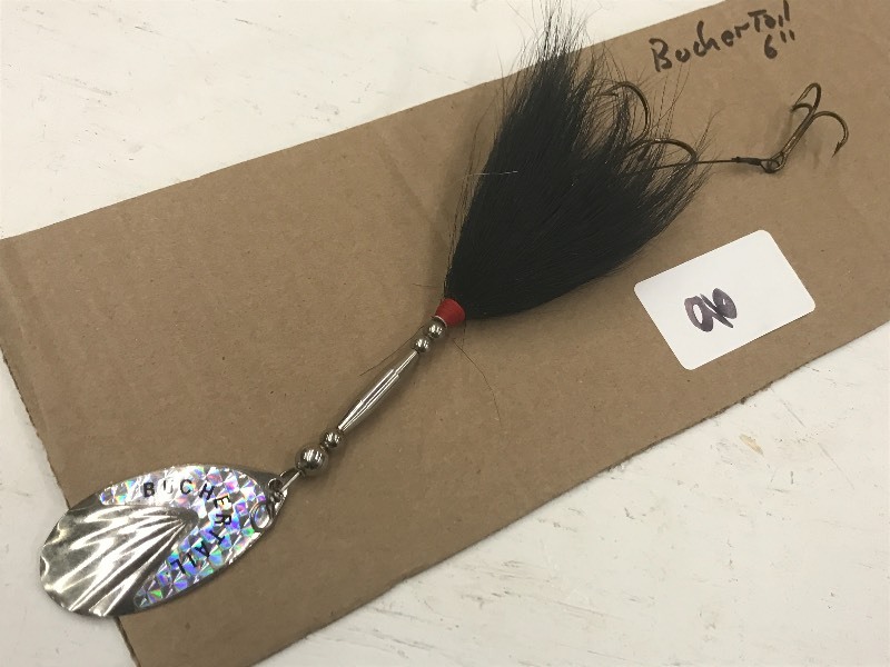 lot 96 image: 6 Muskie Spinner Lure ...
