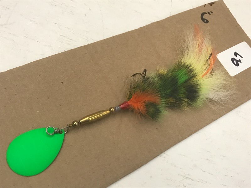 lot 97 image: 6 Muskie Spinner Lure ...