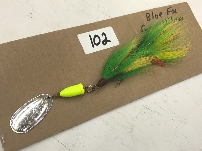 lot 102 image: Blue Fox #6 Tandem Harasser Muskie ...