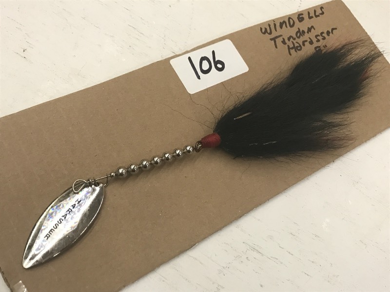 lot 106 image: 8 Windells Tandem Harasser Muskie ...
