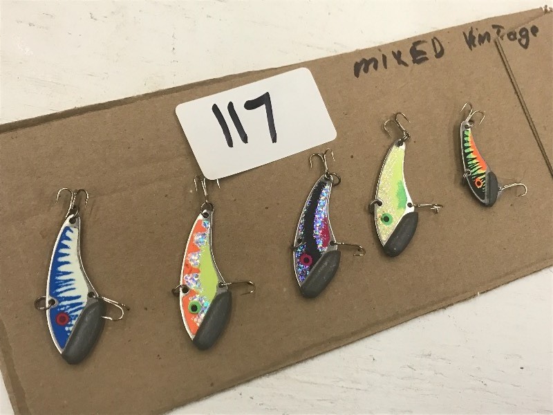 lot 117 image: (5) Assorted Weighted Lures ...