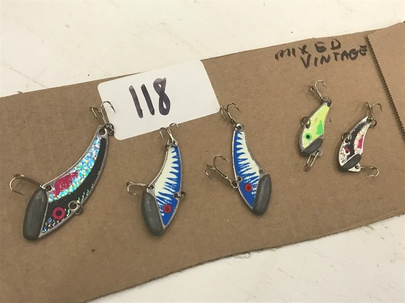 lot 118 image: (5) Assorted Weighted Lures ...
