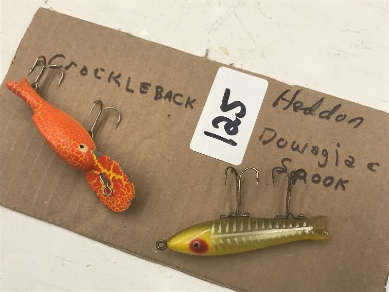 lot 125 image: (1) Heddon Cracklback & (1) Heddon ...