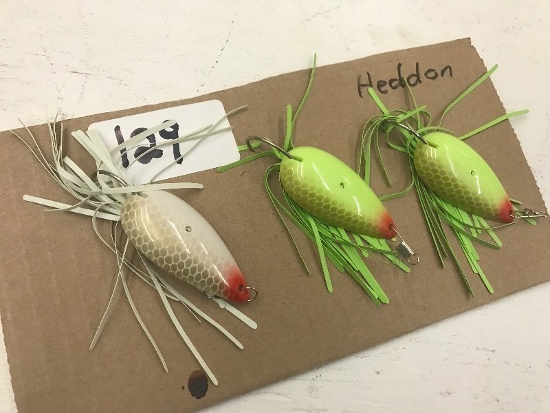 lot 129 image: (3) Heddon Lures