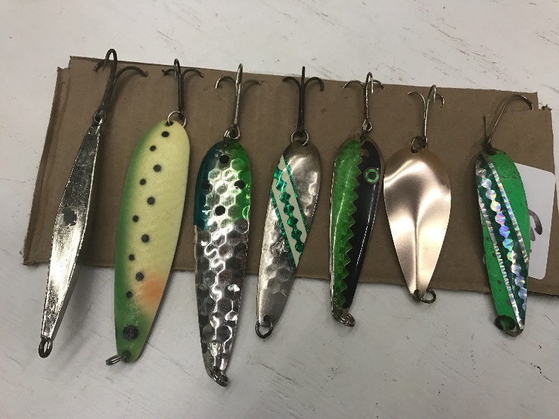 lot 133 image: (7) Assorted Spoon Lures ...