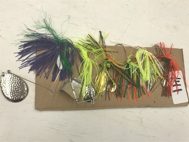 lot 141 image: (6) Assorted Spinner Bait Lures ...