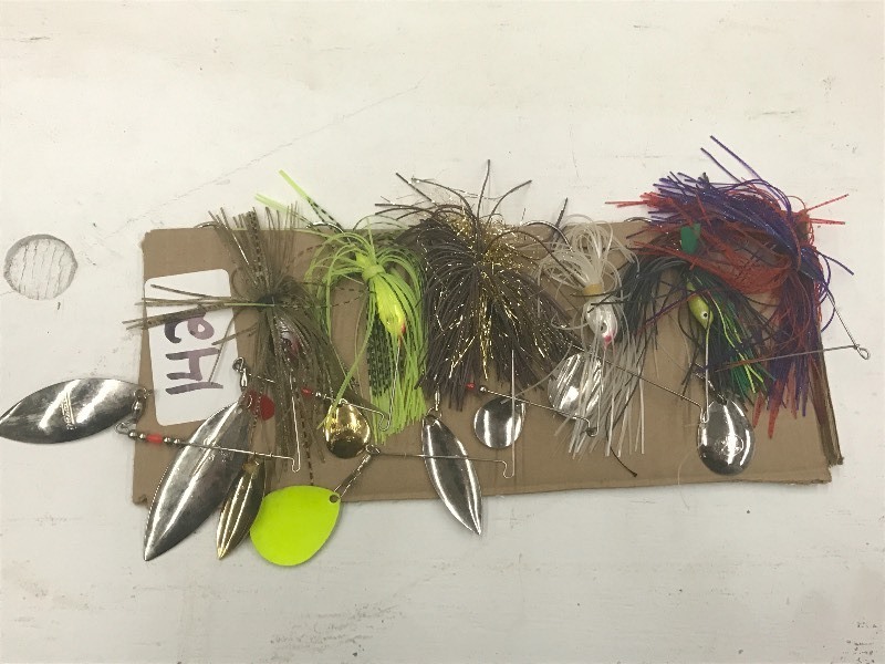 lot 142 image: (6) Assorted Spinner Bait Lures ...