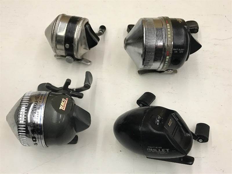 lot 145 image: (4) Zebco Spin-Cast Reels ...