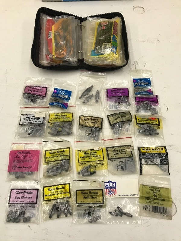 lot 161 image: Lot Of Assorted Weights & Sinkers, ...