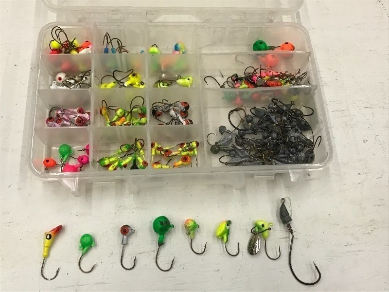 lot 167 image: Plastic Tote Full Of Assorted Weigh...