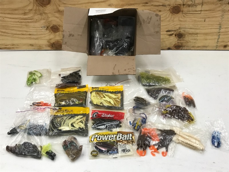 lot 184 image: Large Lot Of Assorted Soft Baits ...