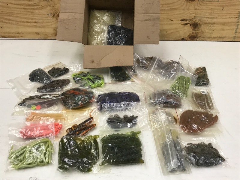 lot 185 image: Large Lot Of Assorted Soft Baits ...