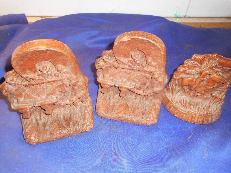 cowboy book ends