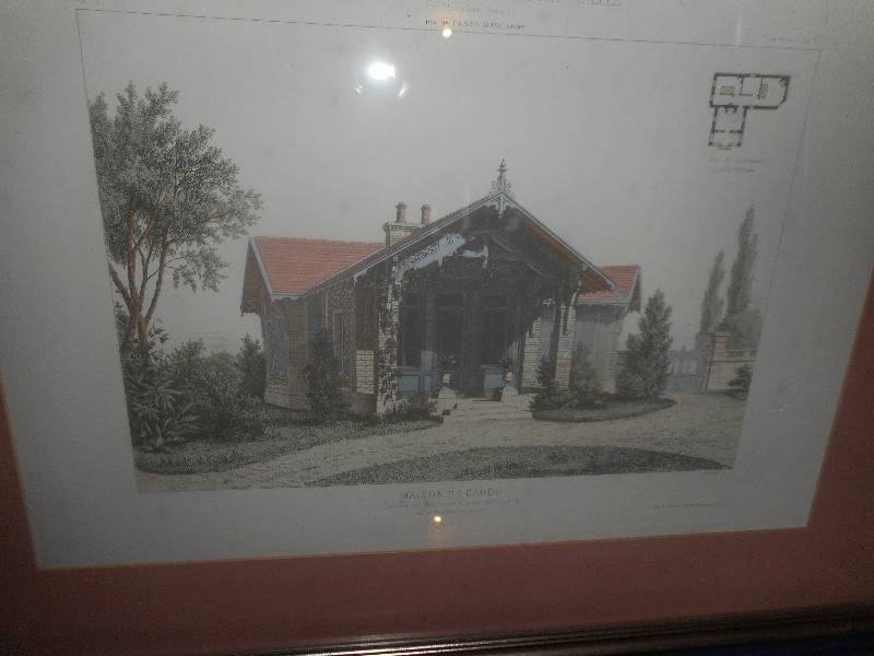 2 VINTAGE BUILDING PRINTS