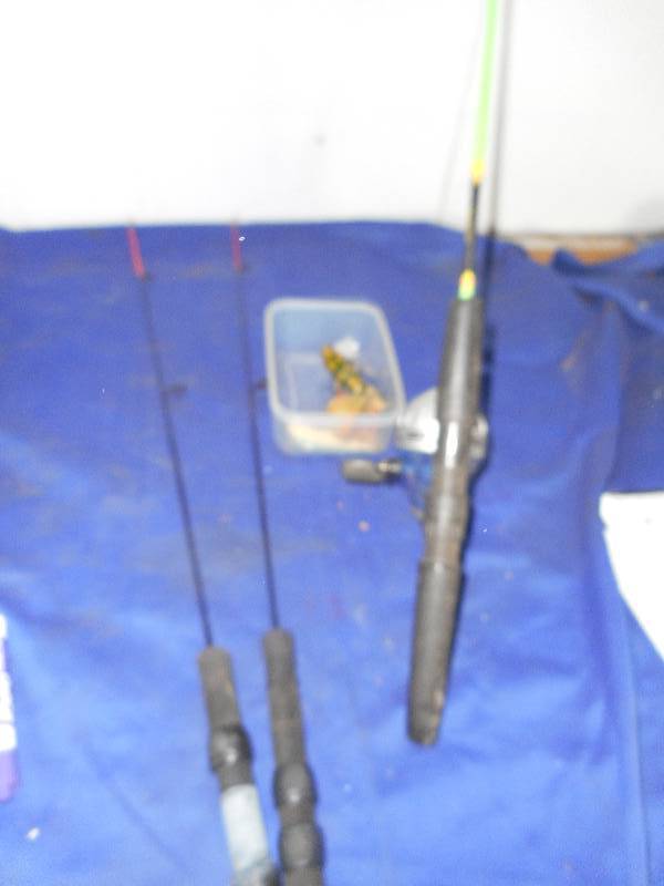 FISHING RODS AND VINTAGE LURES