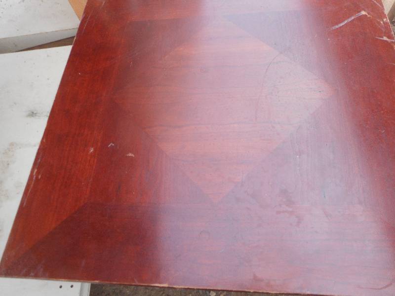 HARD WOOD END TABLE