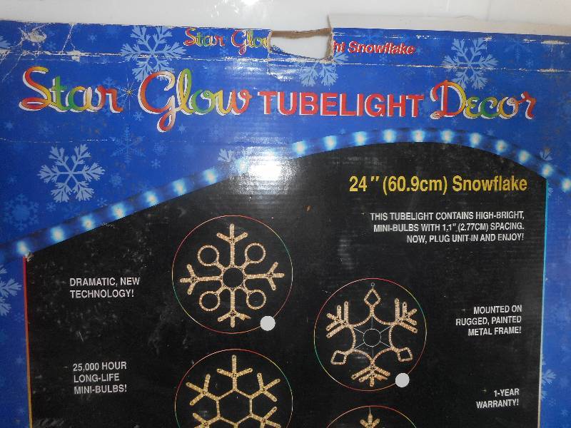 TUBE LIGHT SNOW FLAKE
