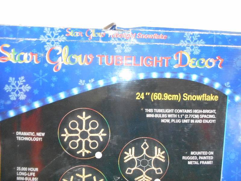 TUBE LIGHT SNOW FLAKE