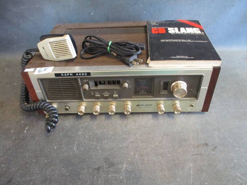 lot 68 image: Midland International CB Radio with CB Slang Book