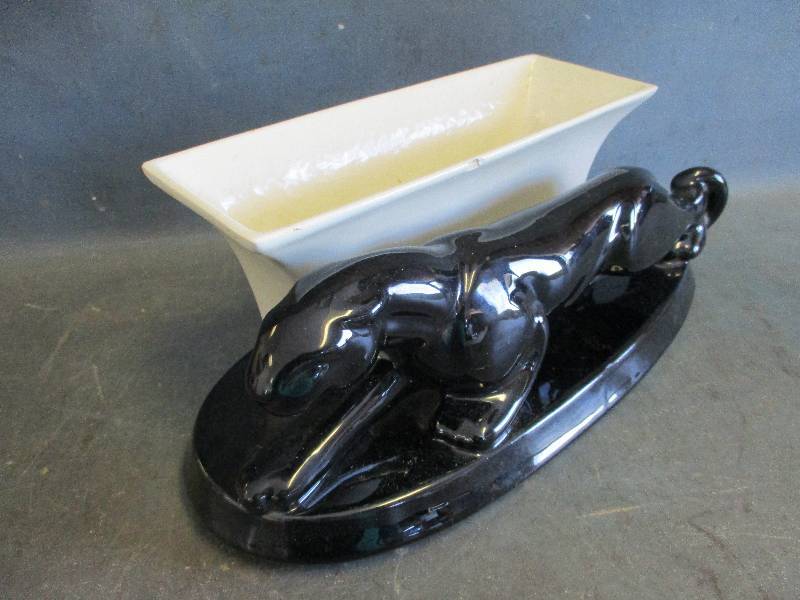 lot 88 image: Vintage Panther Planter