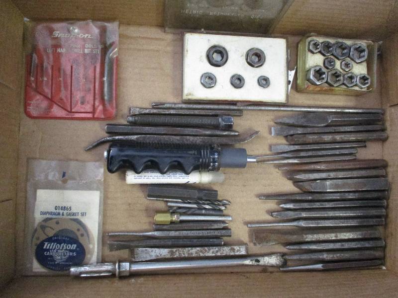 lot 105 image: Punches Dies Chisels and more