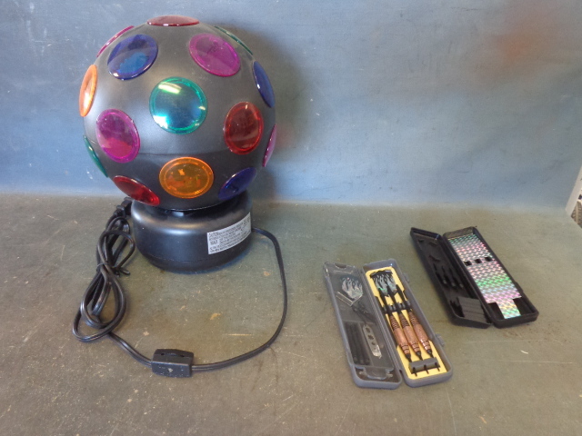 lot 143 image: Soft Tip Darts and Disco Ball