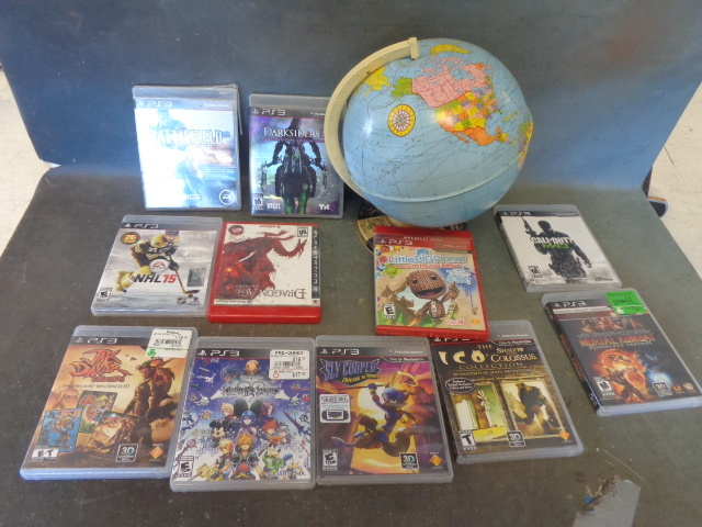 lot 144 image: Globe and PS3 Games