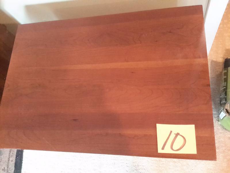lot 10 image: Solid wood, 2 drawer Dresser.. Purchased at ETHAN ALLEN.