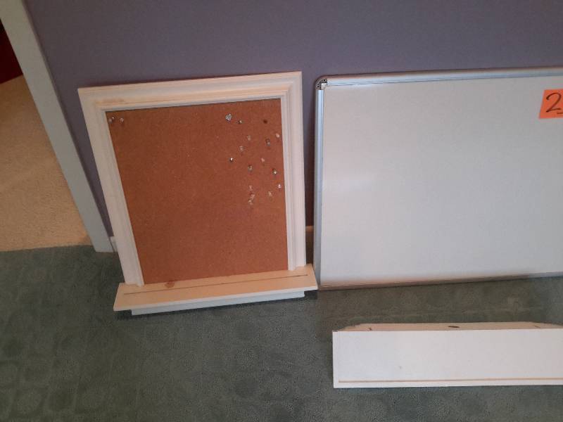 lot 25 image: White Board, Bulletin Board, Wall Shelf..