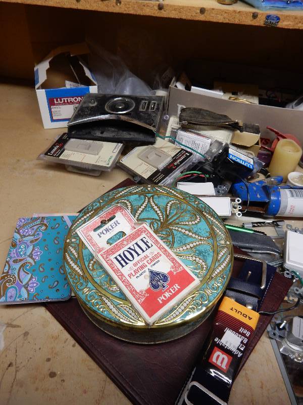 lot 100 image: Work Shop shelves.. Take it all.. Look at the closeups.. Bring your own boxes.