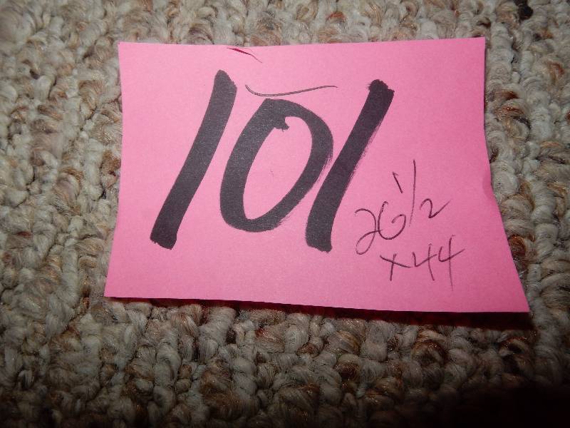 lot 101 image: 26 12 in x 44in venetian blind.. 2 in wide slats..