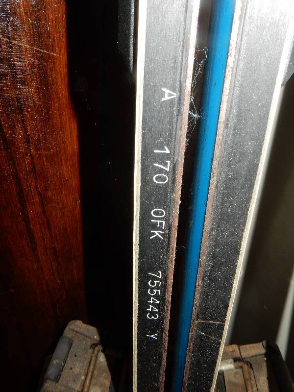 lot 135 image: Pair of Rossignol 170 cm skiis