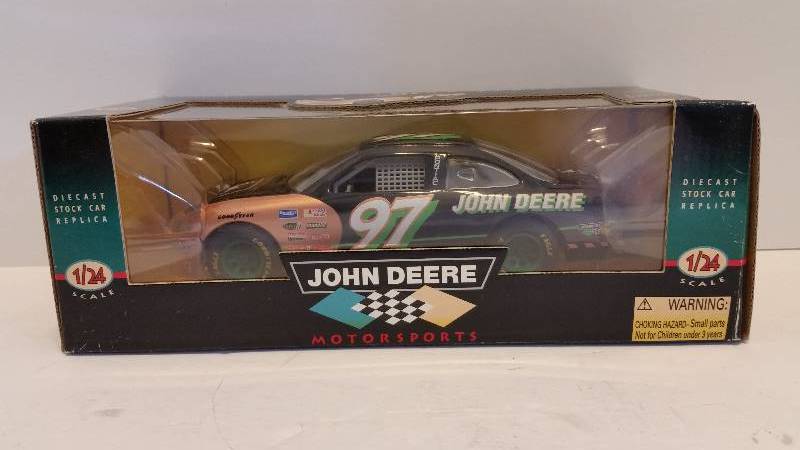 lot 43 image: 1997 Racing Champions 124th Scale #97 Chad Little John Deere Pontiac Garnd Prix